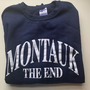 Montauk Navy Crewneck Sweatshirt by Jerzeez